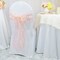 10 Pieces Blush Pink or Rose Gold Embroidered Organza Chair Sashes Sheer Elegant Wedding Chair Wraps 8"x108"